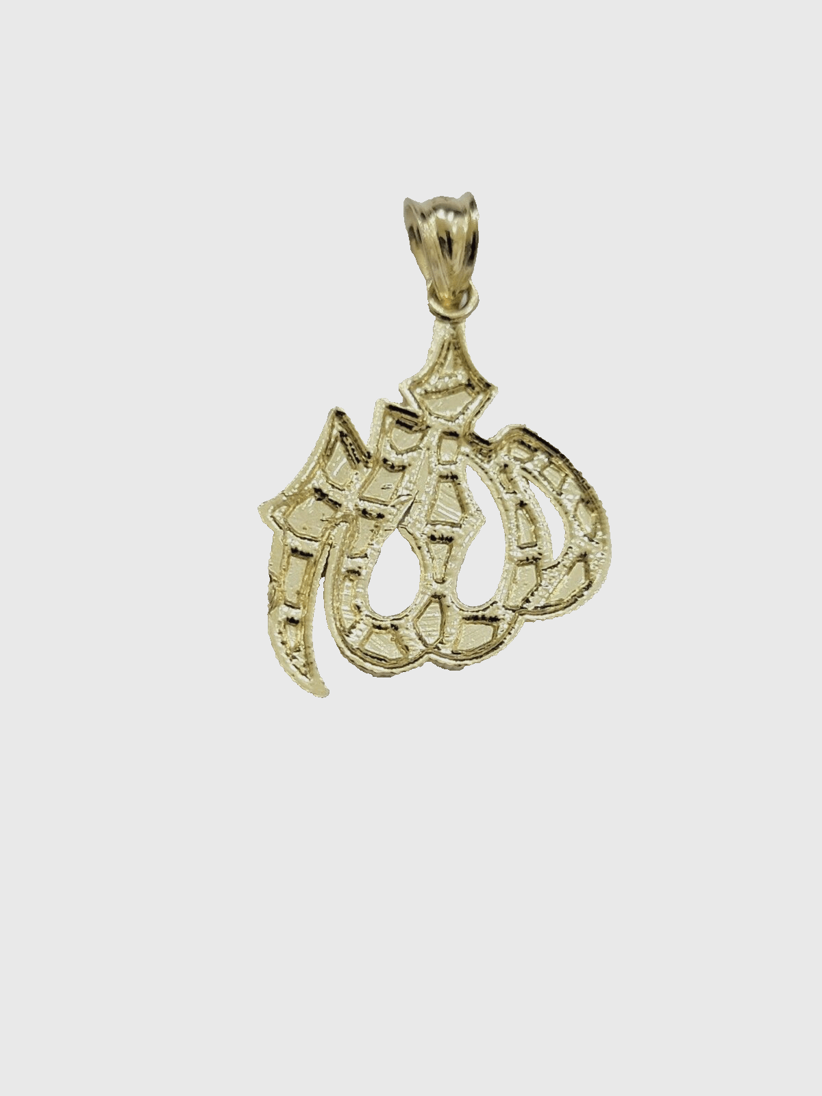 10k Gold Allah Charm Miami Cuban Chain 20" 3mm Necklace Pendant , REAL 10kt SET - Reva Jeweler