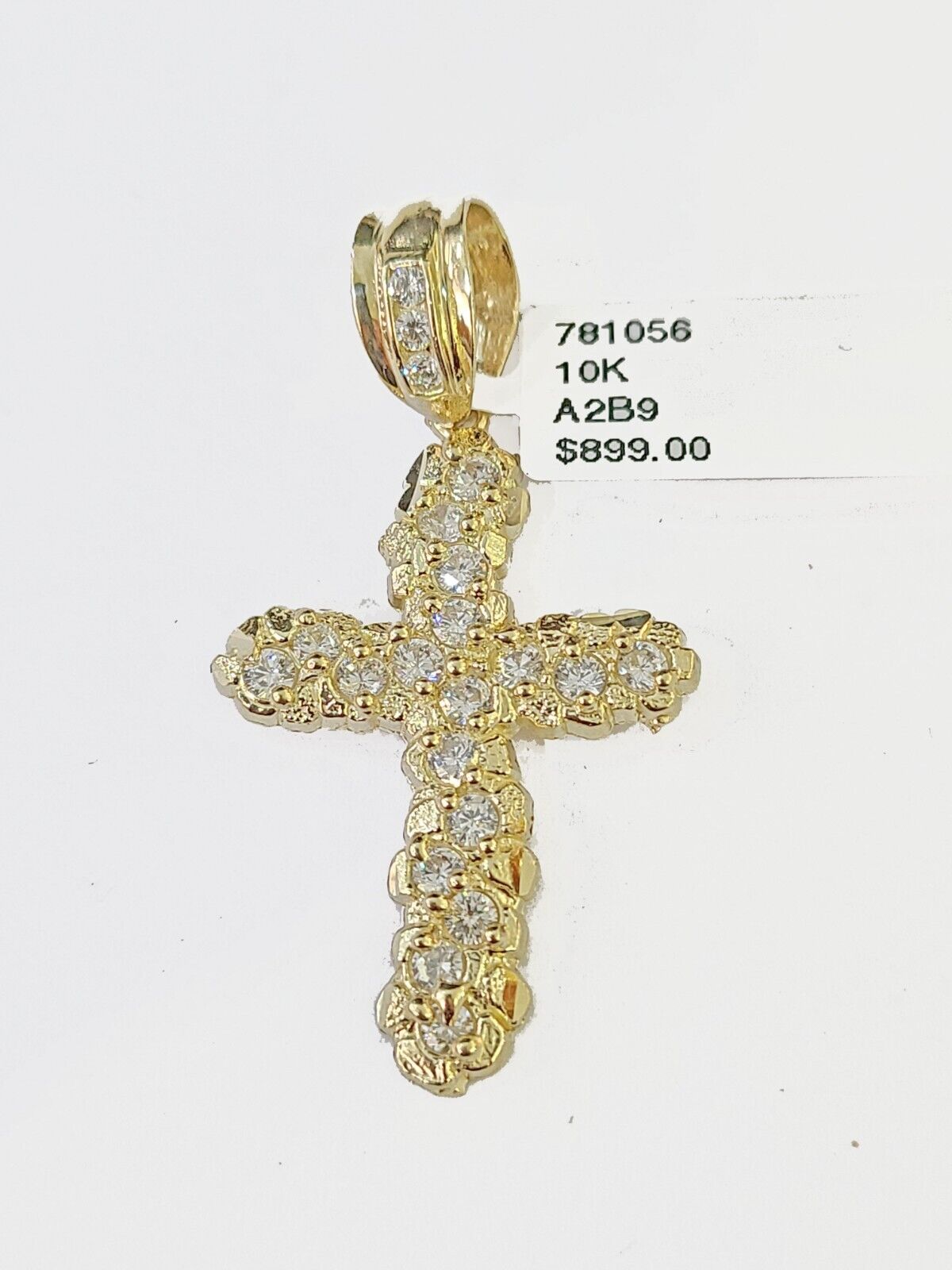 10k Gold Rope Chain & Cross Charm Pendent SET 3mm 22 Inches Necklace , Real 10kt - Reva Jeweler