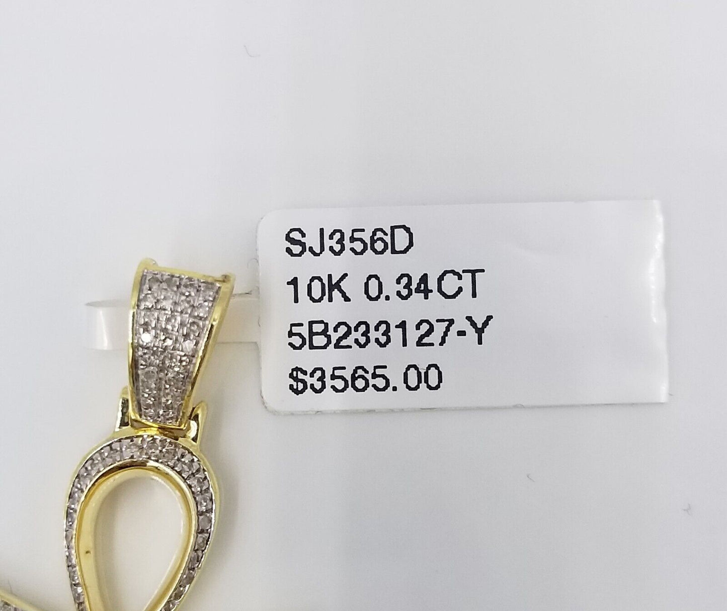10k Real Gold Cross Evil Eye Pendant Genuine Diamonds Charm 10KT - Reva Jeweler