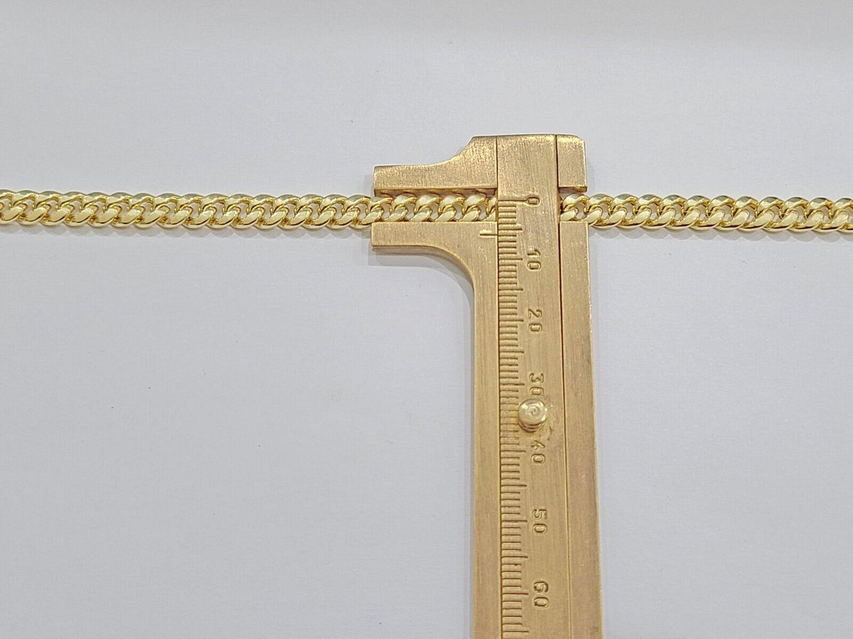 10k Yellow Gold Miami Cuban Link Bracelet 8.5" inch 6mm Real 10kt Box Lock Men - GoldenlinQ