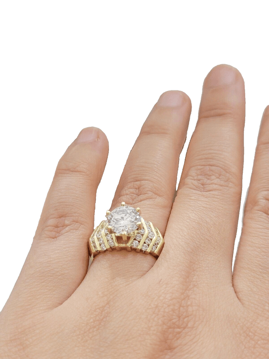 10k Yellow Gold Ring Ladies Wedding Band size 7 Real 10kt SALE Engagement Women - Reva Jeweler