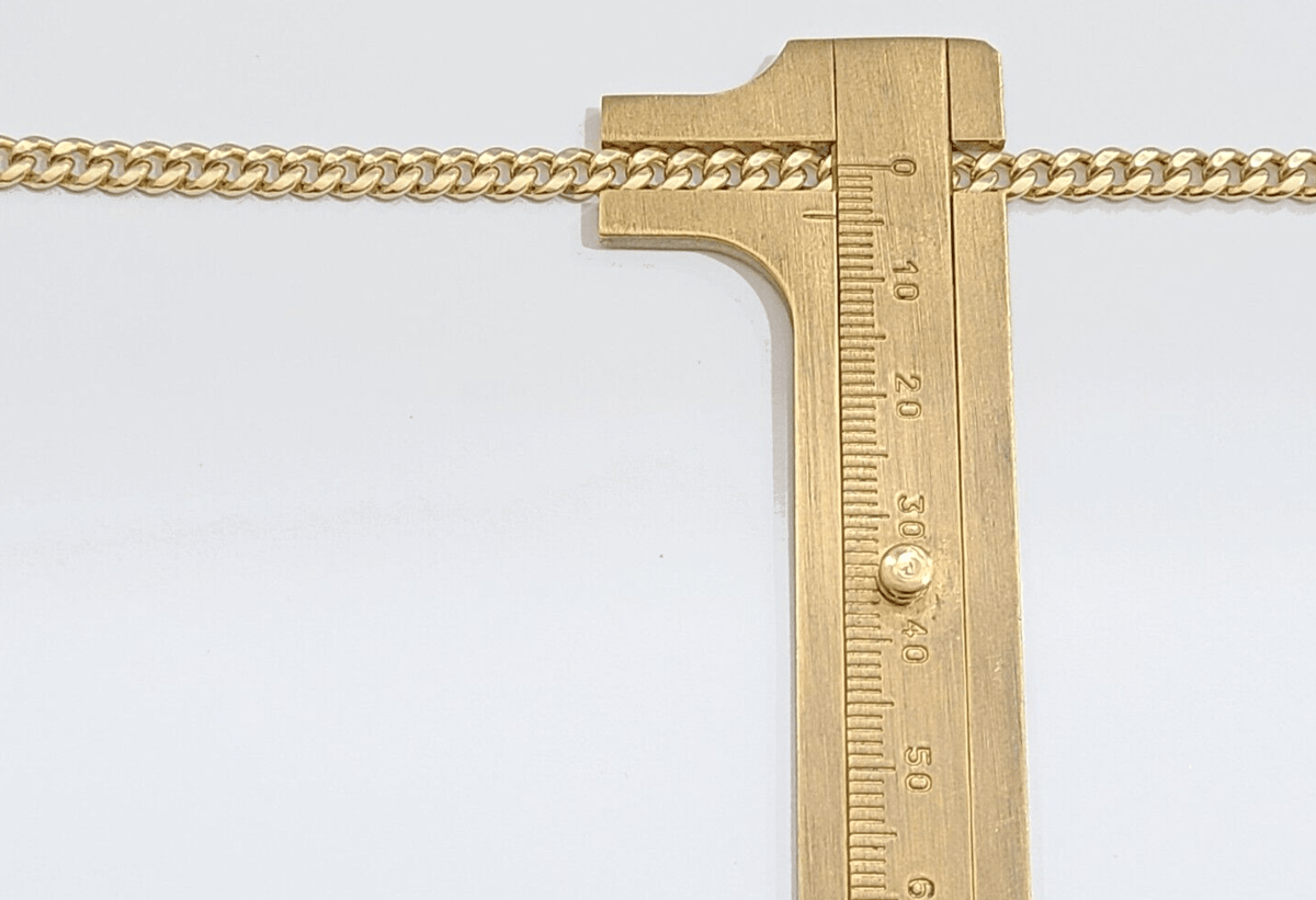 10kt Yellow Gold Miami Cuban Link Chain 10k Necklace 28 Inches 4mm Box Lock Real - Reva Jeweler