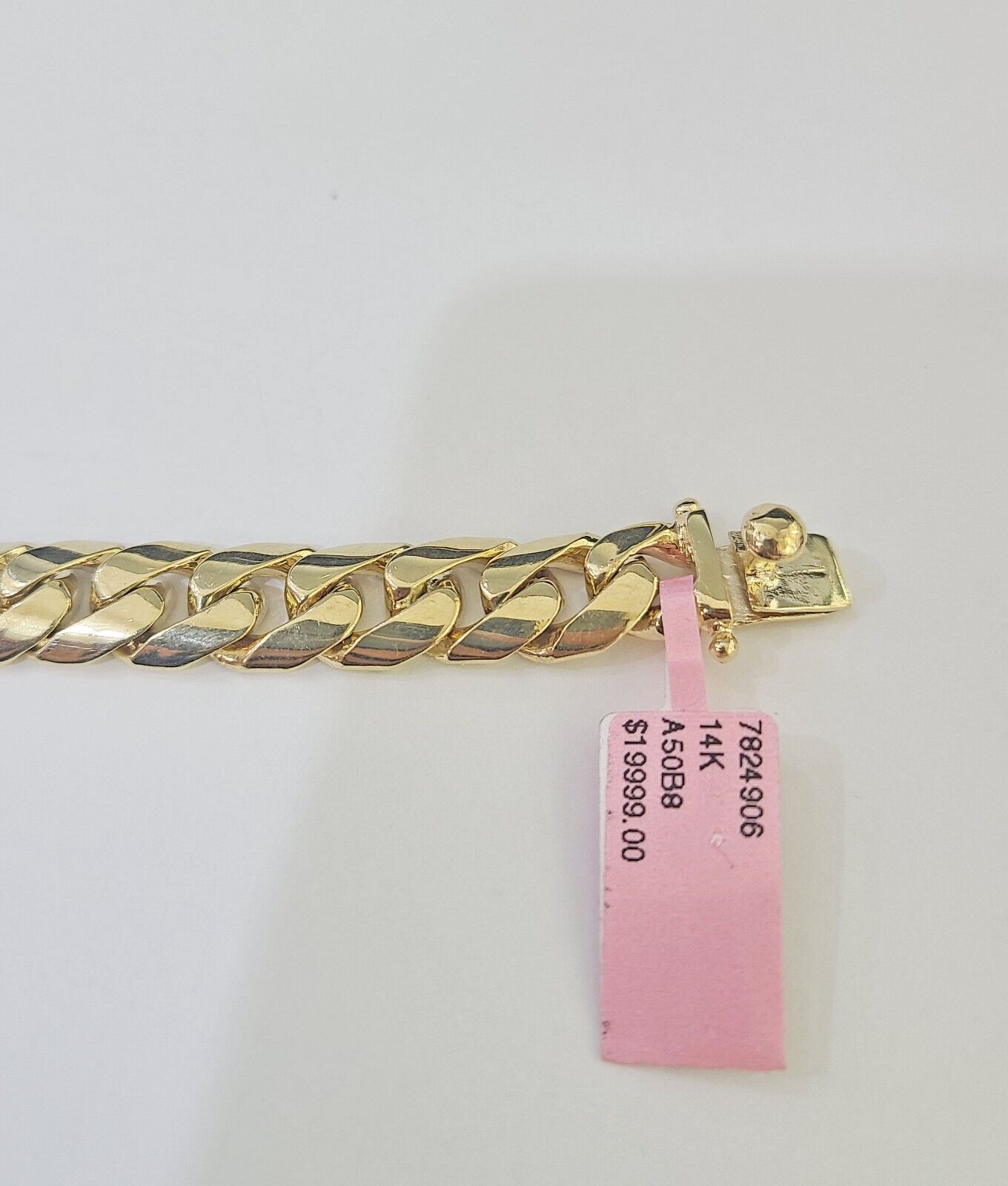14K REAL ID Bracelet Solid Miami Cuban Link 11mm 8.5 inches 14kt Yellow Gold - GoldenlinQ