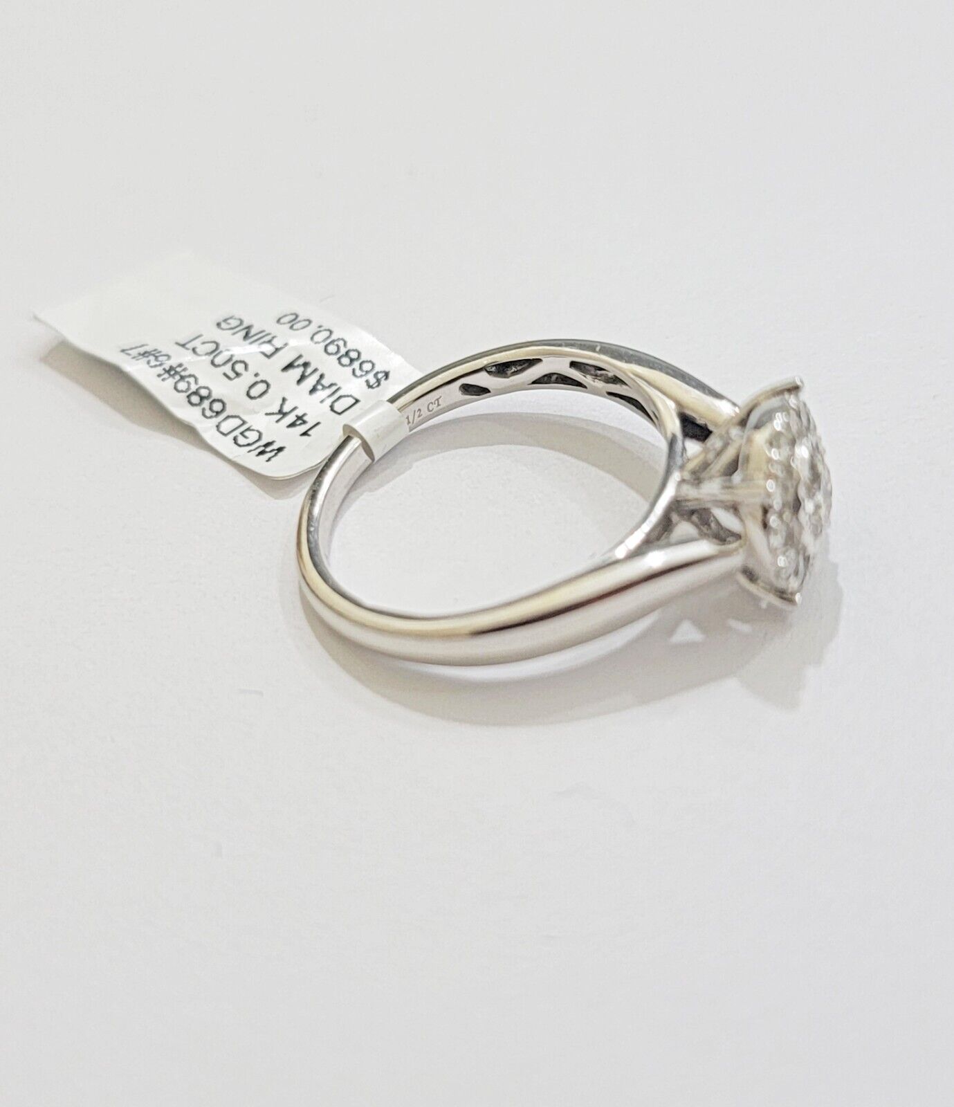 14k Yellow Gold Ladies Diamond Ring Wedding Engagement Women Solid Band REAL - Reva Jeweler