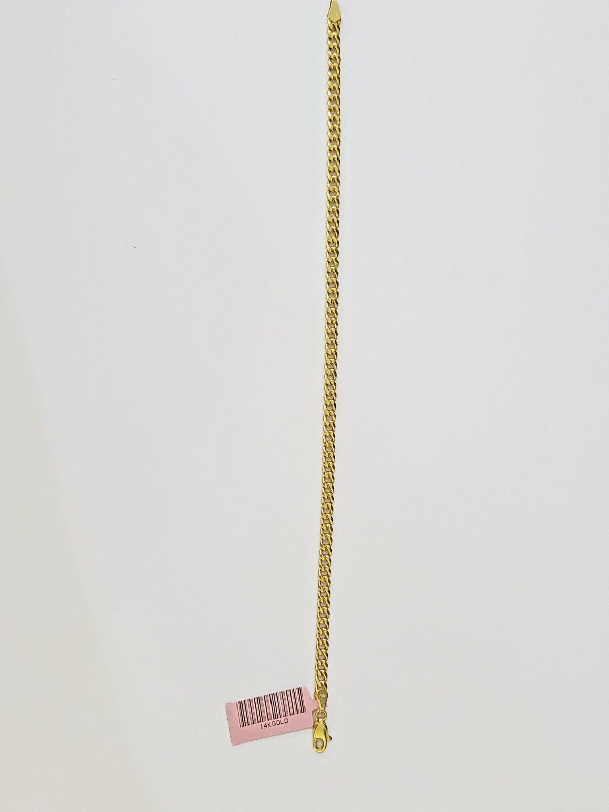 14K Yellow Gold Miami Cuban Bracelet 8" Inch 3mm Box Clasp - Reva Jeweler