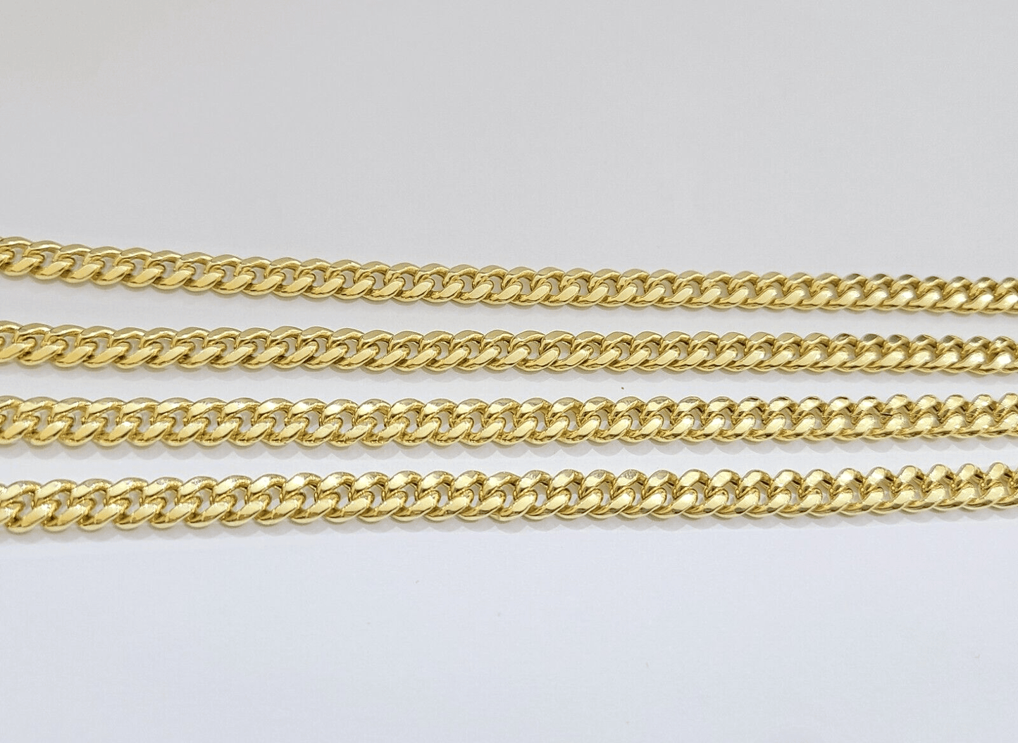 14k Yellow Gold Miami Cuban Link Chain 7mm 24" Necklace Box Lock REAL - Reva Jeweler