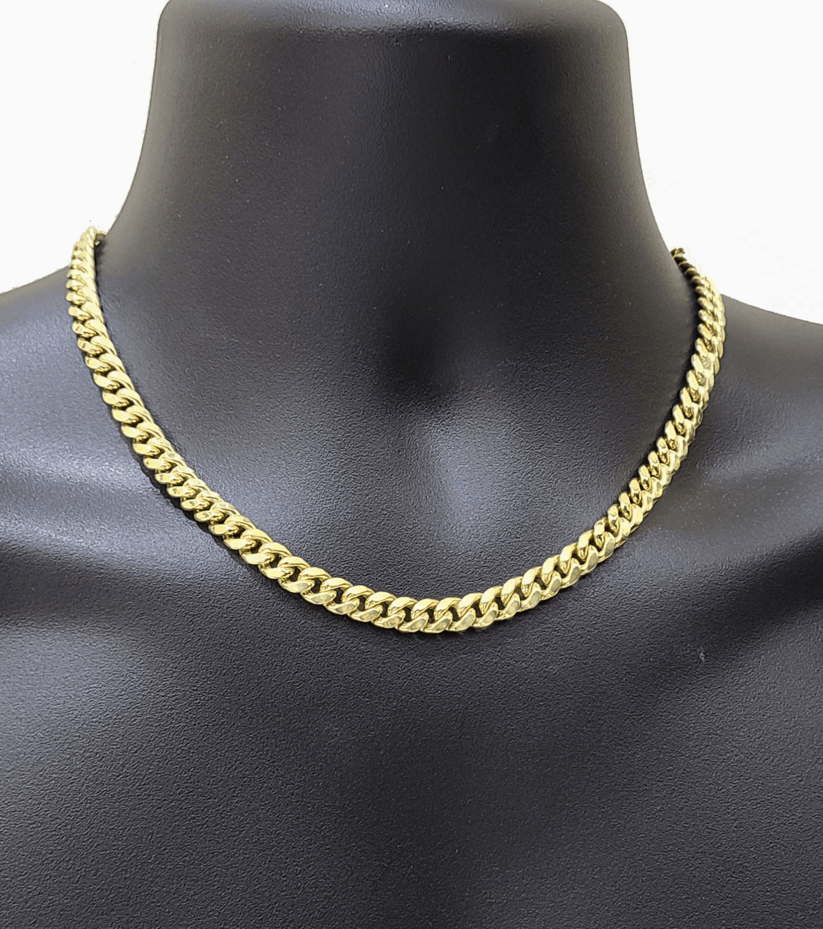 14k Yellow Gold Miami Cuban Link Chain 8mm 20" Necklace Box Lock REAL - Reva Jeweler