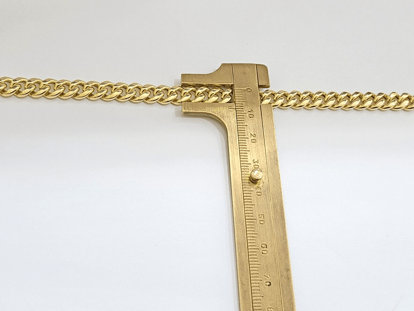 14k Yellow Gold Miami Cuban Link Chain 8mm 30" Necklace Box Lock Real 14kt - Reva Jeweler