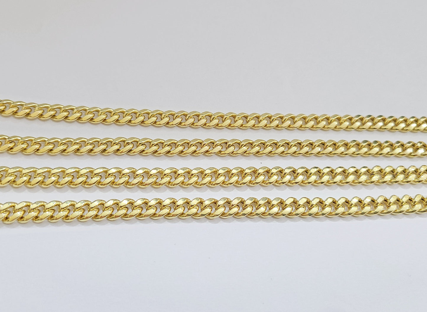 Real 14k Yellow Gold 7mm Miami Cuban Link Chain 20" Necklace Box Lock