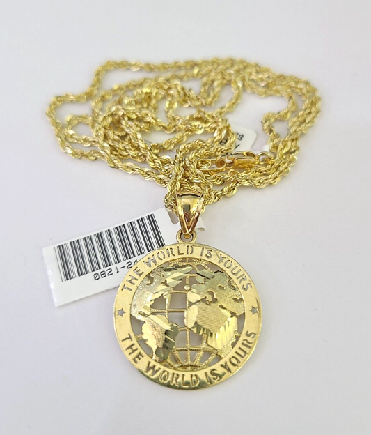 World Is Yours charm necklace