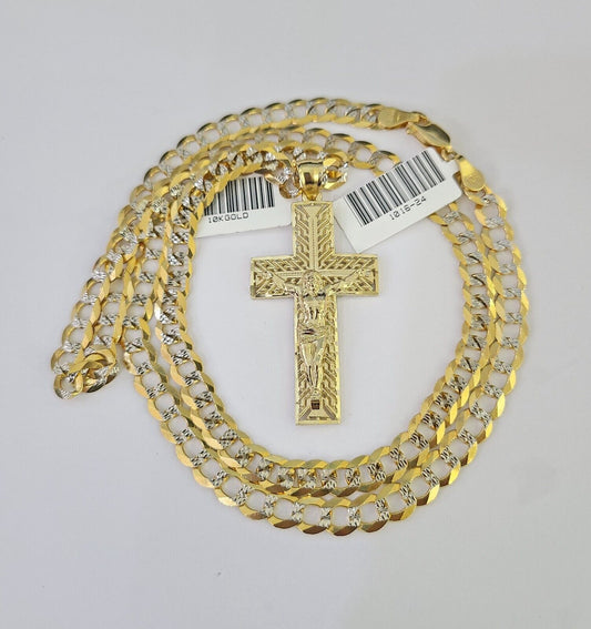 Jesus cross pendant detail