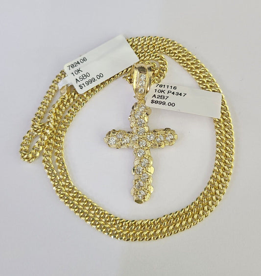 Angled Jesus cross pendant