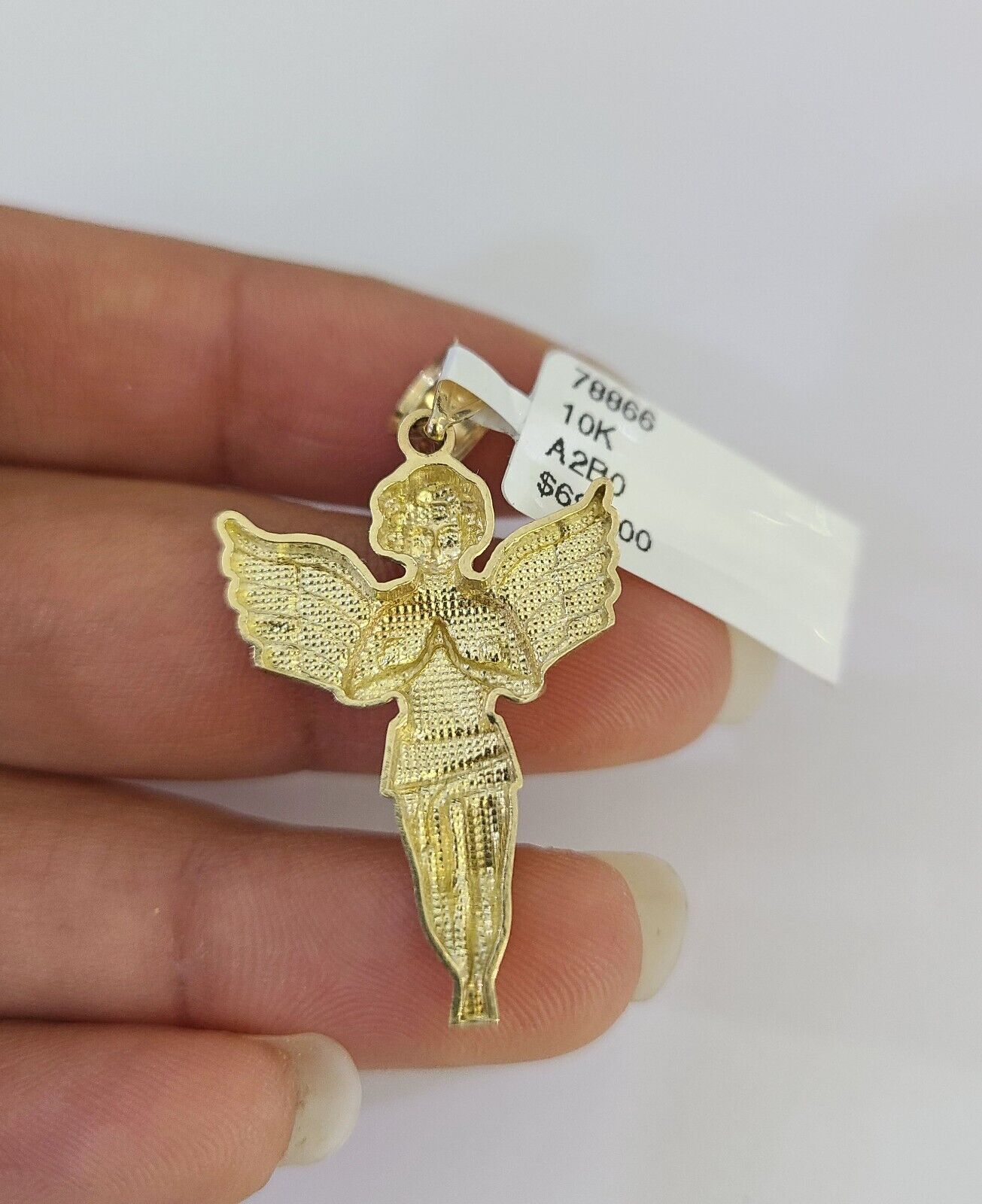 Praying Angel pendant close-up