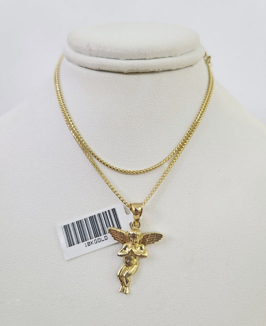 Praying angel with Franco chain