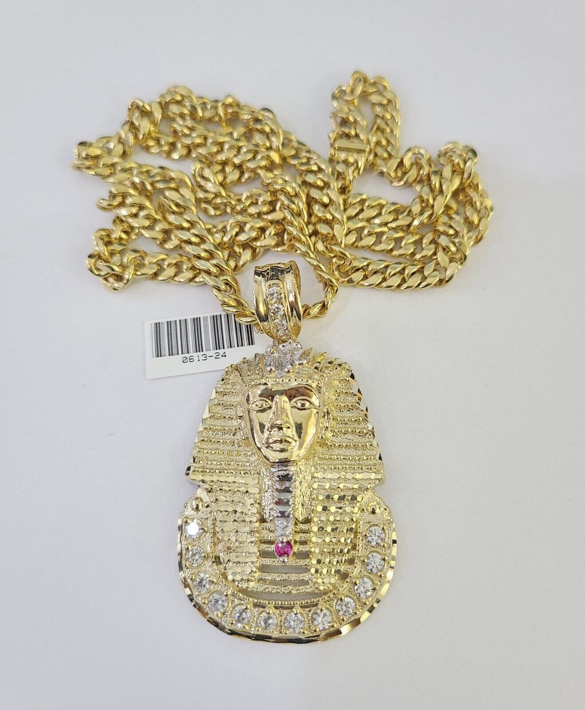 6mm Pharaoh chain flat lay
