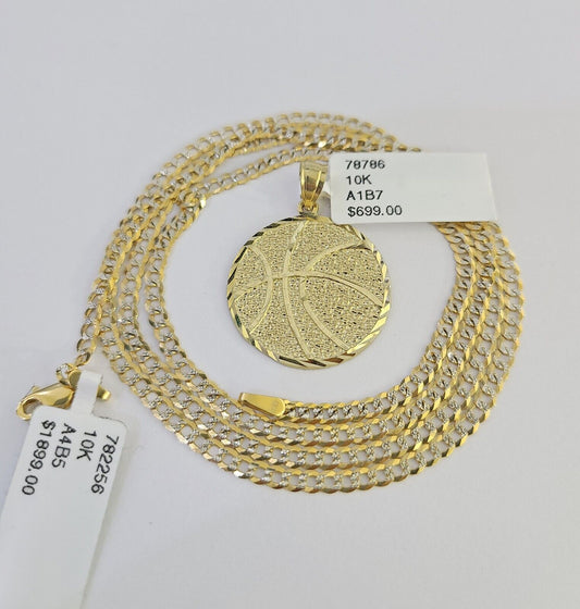 Full view of basketball pendant