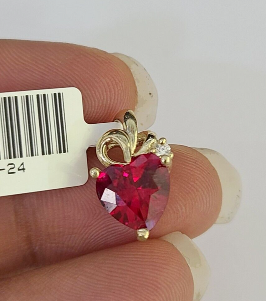 Full polished heart pendant