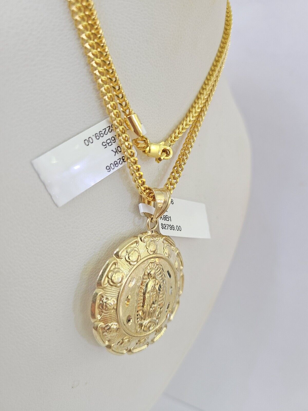 Full Jesus Mary chain necklace