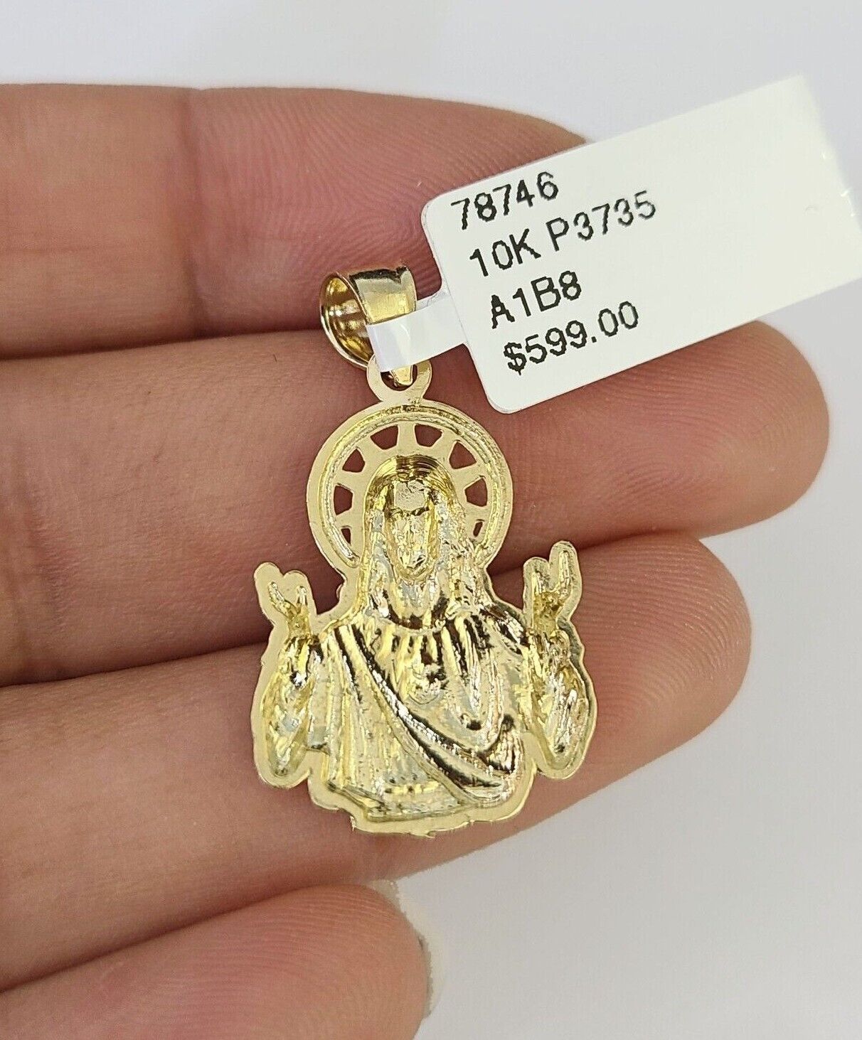 Side view Jesus head chain