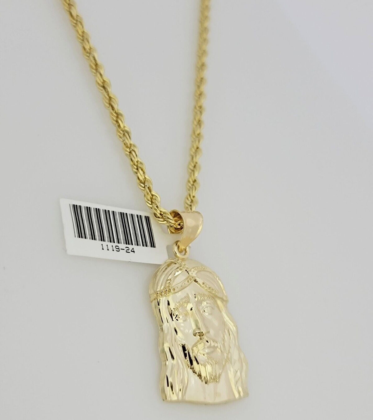 Back View Jesus Head Pendant