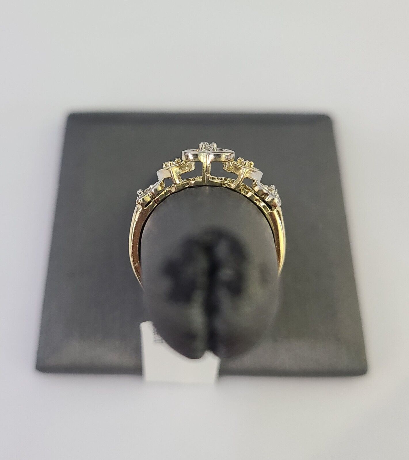 Real 10k Yellow Gold Heart Shape Ladies Ring 10Kt Genuine All Sizes