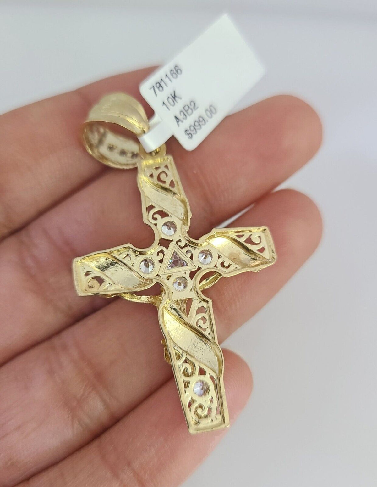 Jesus Cross pendant close-up