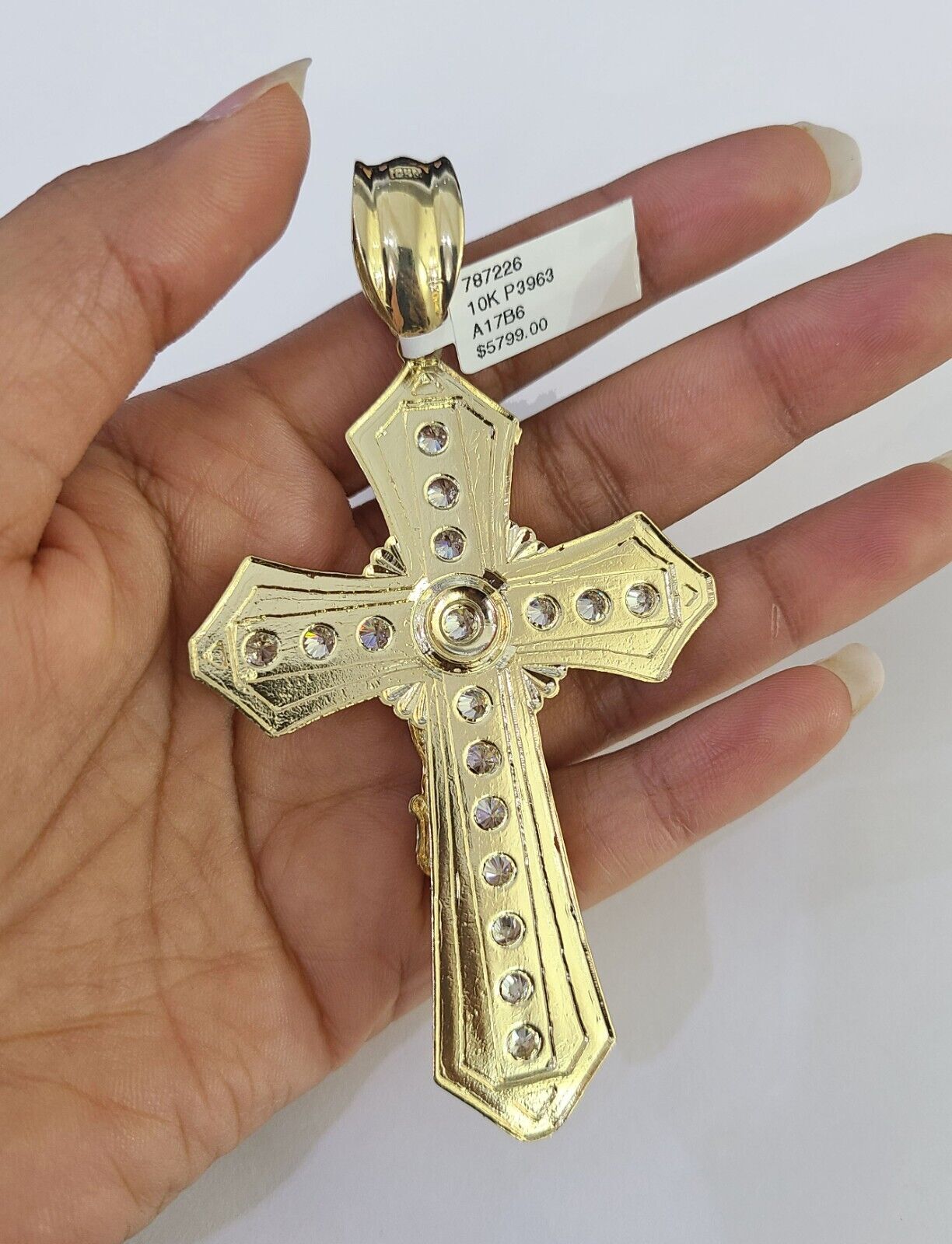 Jesus cross bail detail