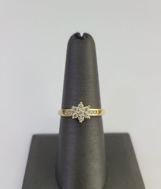 Real 10k Yellow Gold Ring Wedding Engagement Casual 10Kt Genuine All Sizes / Female