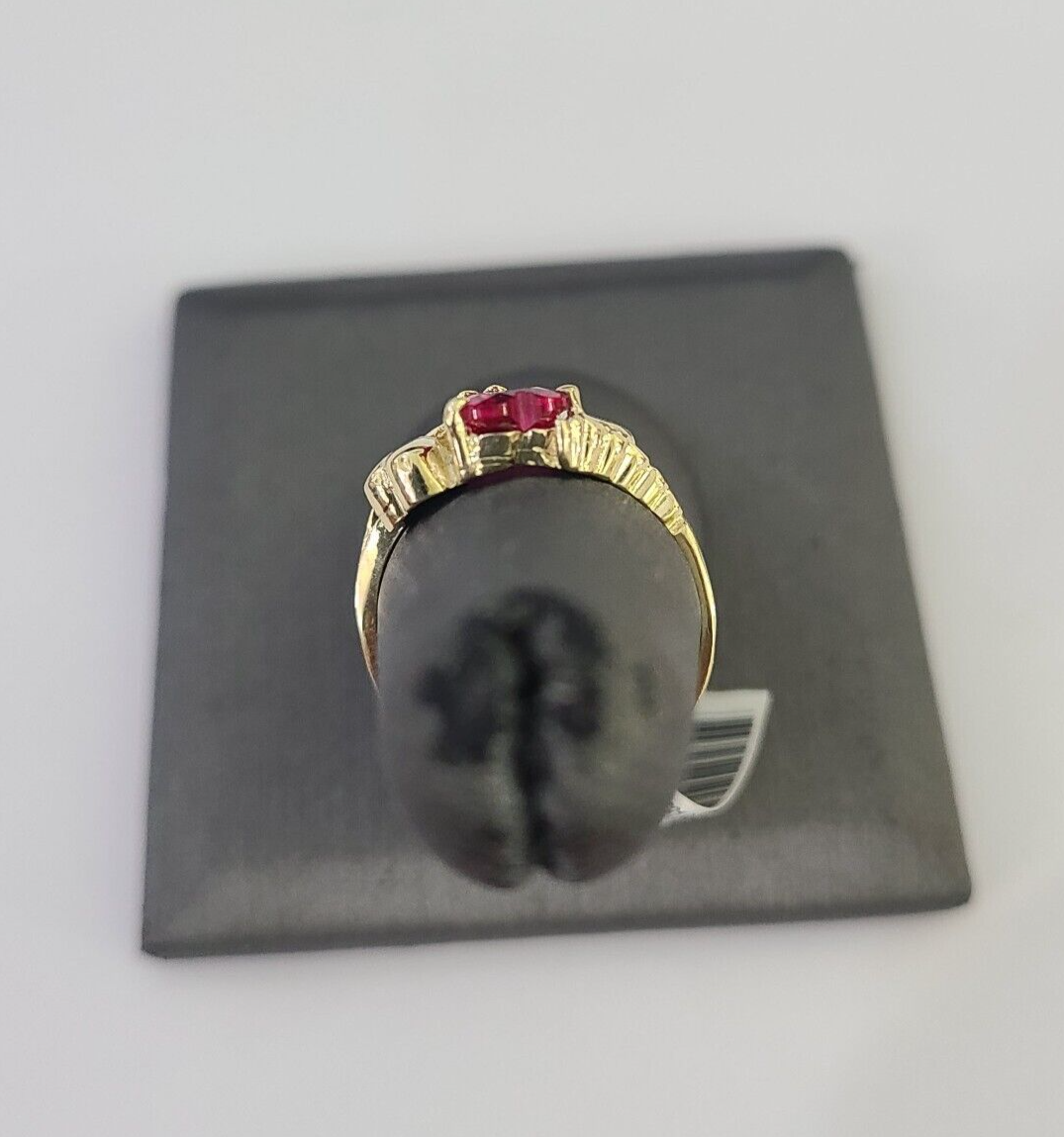 Real 10k Yellow Gold Hearts Ring For Ladies 10Kt Genuine All Sizes