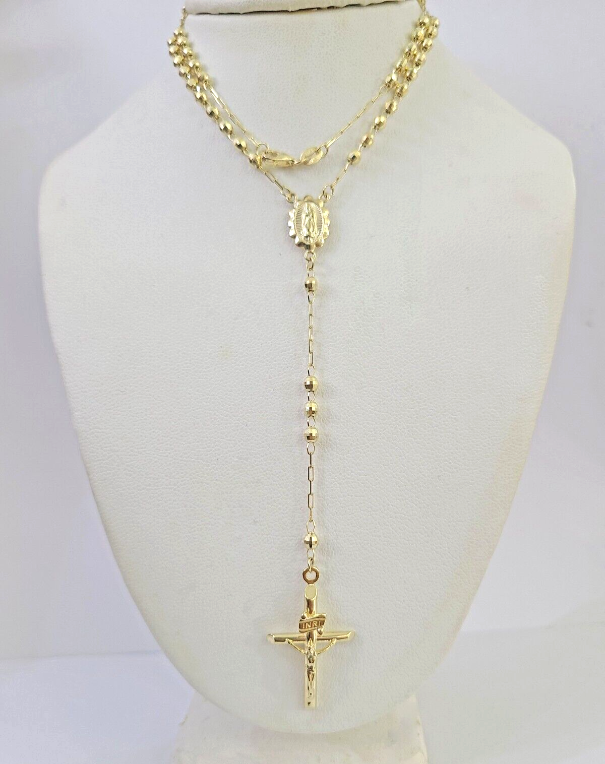 Reva 14k Gold Rosary Necklace