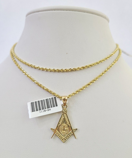 Rope chain and pendant bail detail