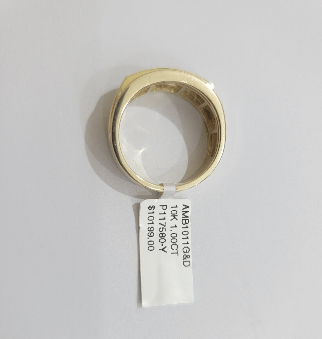 Real 10k 1CT Diamond Ring Men Band Natural Diamonds and Genuine 10kt Yellow Gold - Reva Jeweler