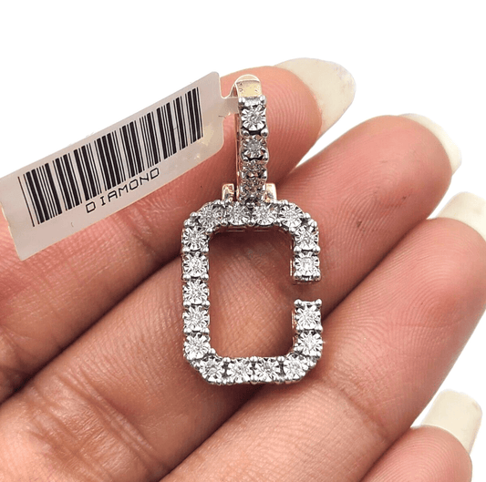 Real 10k Gold & Diamond Letter "C" Initial Alphabet Charm/Pendant 1.25". - Reva Jeweler