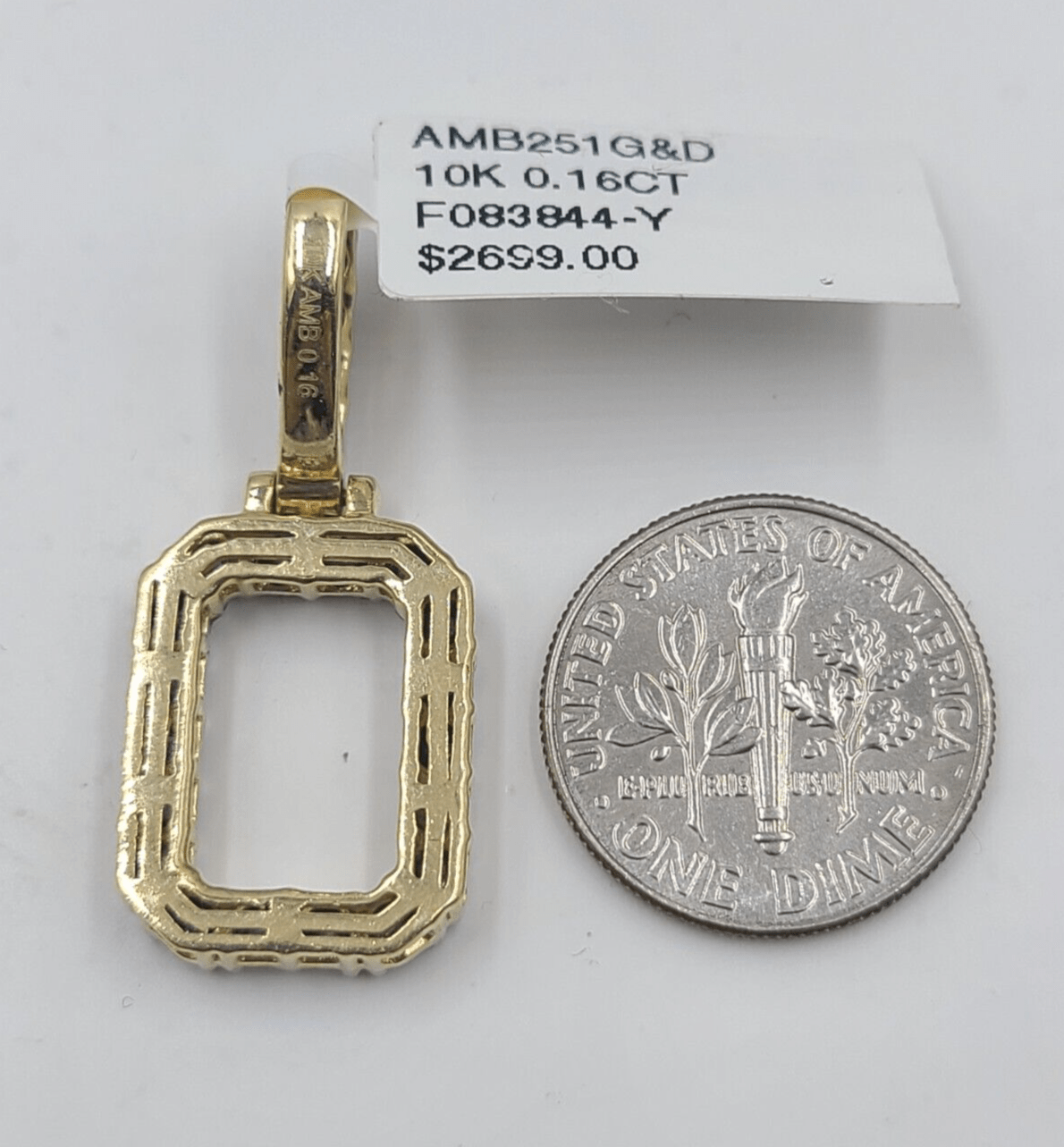 Real 10k Gold & Diamond Letter "O" Initial Alphabet Charm/Pendant 1.25". - Reva Jeweler
