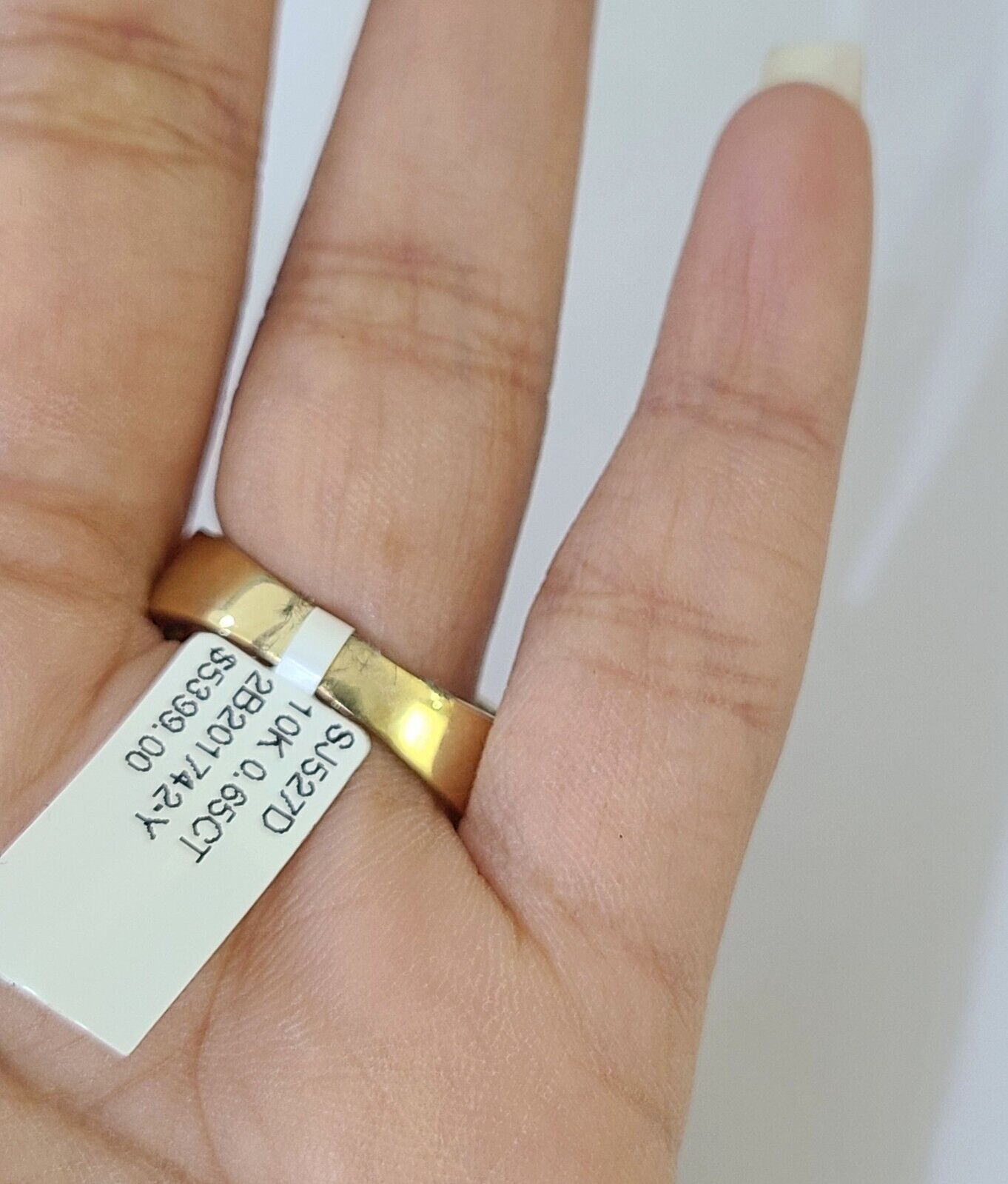 Real 10k Yellow Gold Diamond Mens Ring Band Wedding Genuine Natural - Reva Jeweler