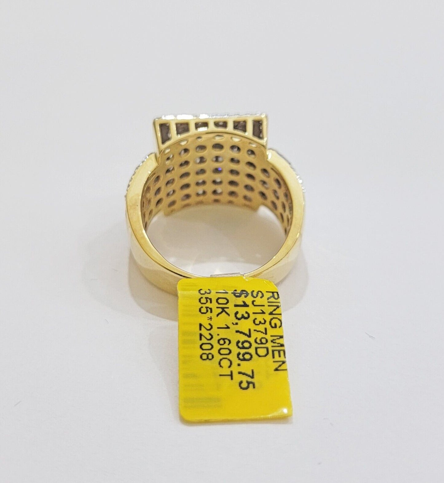 Real 10k Yellow Gold Diamond Mens Ring Size 10 1.60 CT Natural Diamonds ON SALE - Reva Jeweler