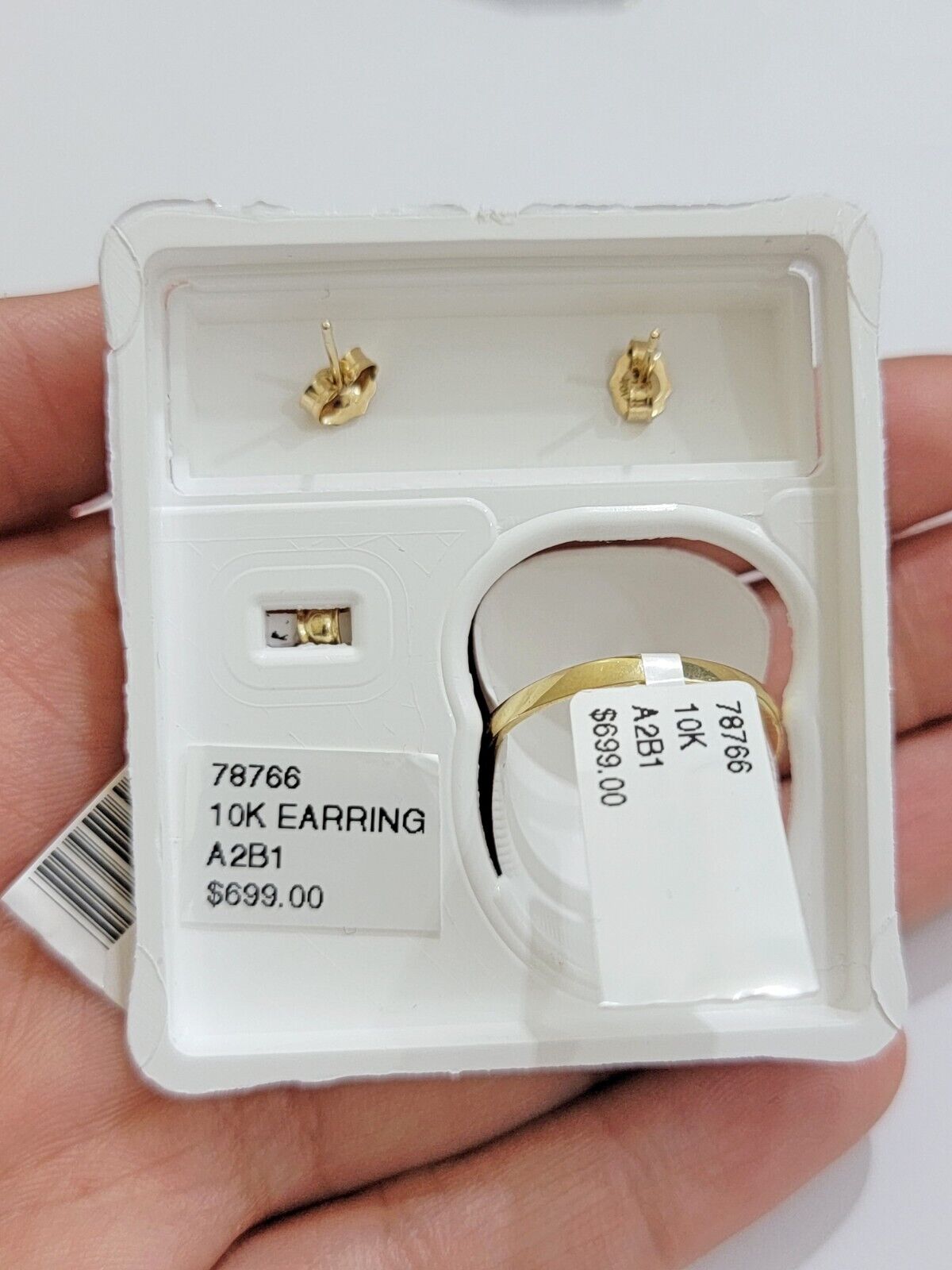 Real 10k Yellow Gold Ladies earring ring & pendant Blue heart Sapphire set ,10KT - Reva Jeweler