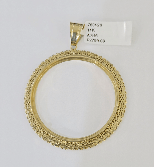 Real 14k Bezel Ring Centenario Coin Yellow Gold Mexico Mexican Coin - GoldenlinQ