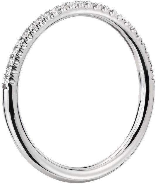Real 14k Gold Ladies Diamond Ring 0.50CT Size 7 White Petite Micropavรฉ Band 14kt - GoldenlinQ