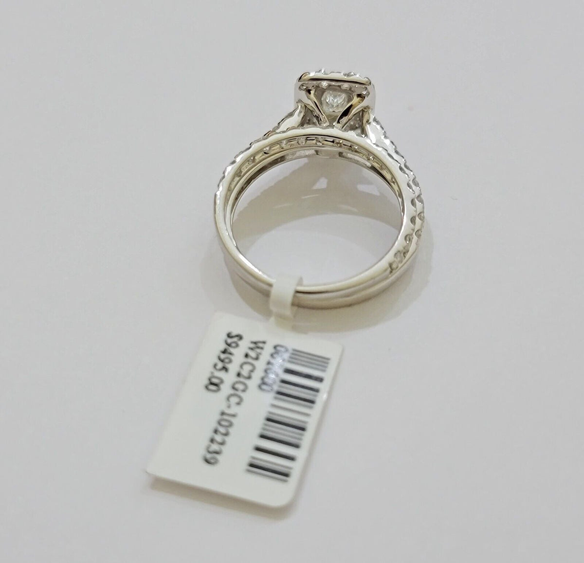 Real 14k White Gold Ring 2CT Diamonds Engagement Wedding Ladies Band SET , Women - Reva Jeweler