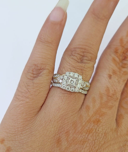 Real 14k Yellow Gold Diamond Ladies Ring Women Engagement Wedding - Reva Jeweler