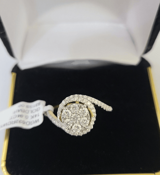 Real 14k Yellow Gold Diamond Ladies Ring Women Engagement Wedding - Reva Jeweler