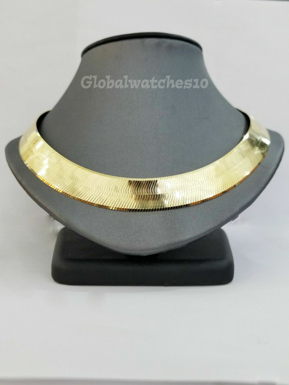 Solid 10K Gold 5mm - 15mm Herringbone Necklace Bracelet 16 - 24" Chain Yellow Gold - Reva Jeweler
