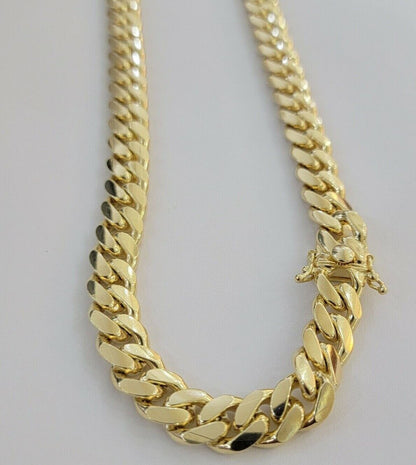 10k 15mm Miami Cuban Link Chain Necklace Yellow Gold 22 - 26 Inch Mens SOLID 10kt - Reva Jeweler