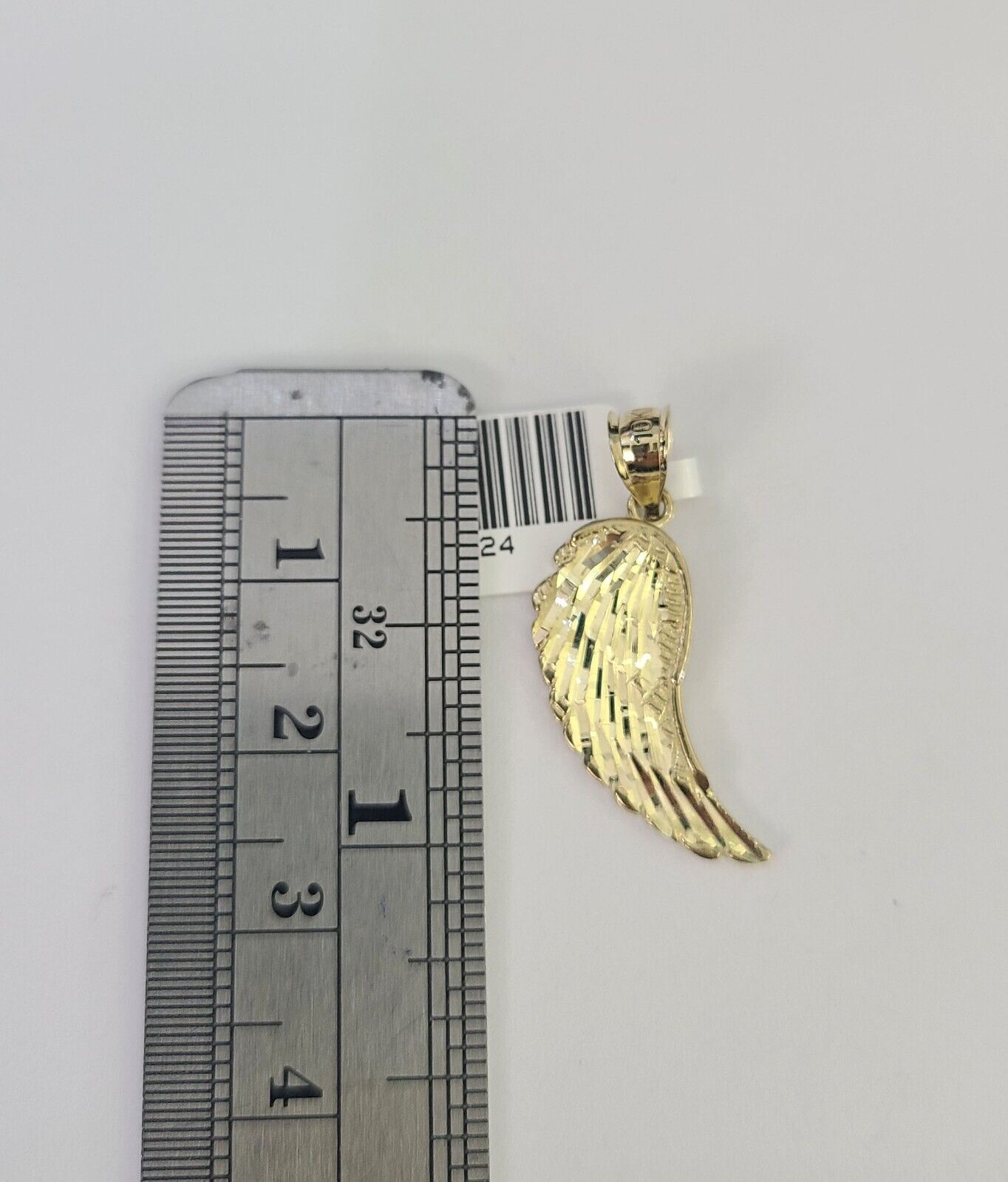 10k 2.5mm Rope Chain Angel Wings Pendant 18" - 30" Yellow Gold Set Charm Necklace - Reva Jeweler