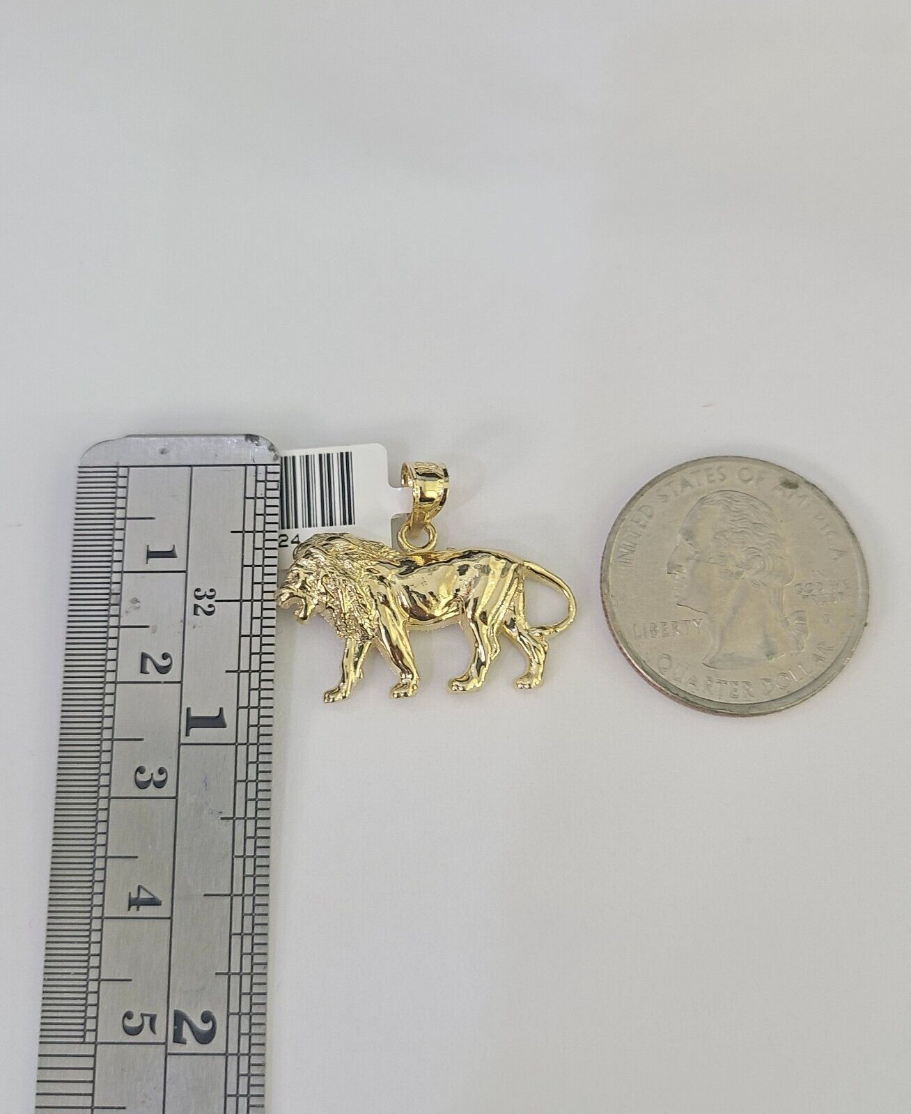 10k 2.5mm Rope Chain Lion Pendant 18" - 30" Yellow Gold Set Charm Necklace - Reva Jeweler