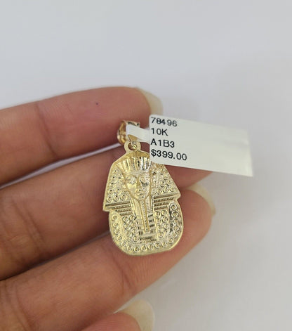 10k 2.5mm Rope Chain Pharaoh Pendant 18" - 30" Yellow Gold Set Charm Necklace - Reva Jeweler