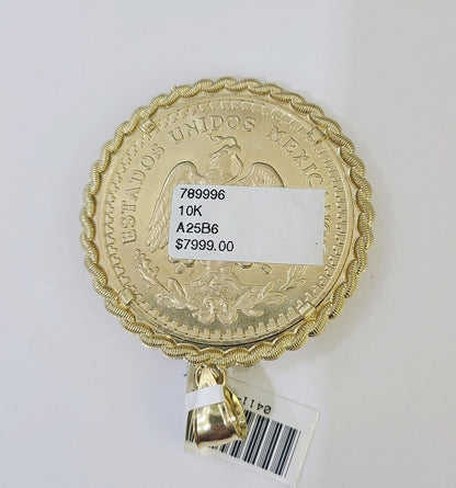 10k Centenario Coin Solid Yellow Gold 50 Pesos 1947 Mexico/Mexican Coin - GoldenlinQ
