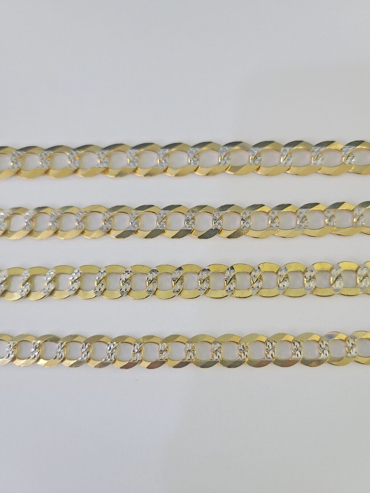 10k Cuban Curb Bracelet Gold 6mm 7mm 8mm 9mm Diamond Cuts 7" 7.5" 8" 8.5" 9" - GoldenlinQ