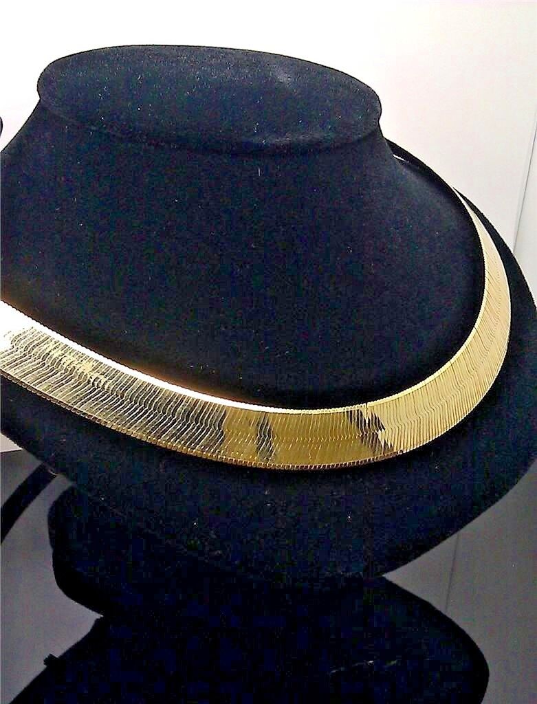 10K Genuine Gold Herringbone Necklace Chain 12 mm 22" inch Men Women Real - Reva Jeweler